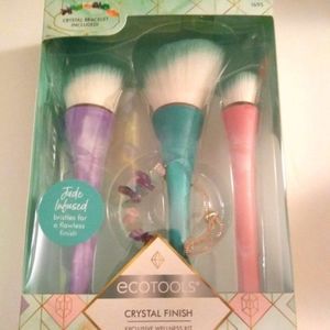 Ecotools Crystal Finish Makeup Brush Kit  NEW